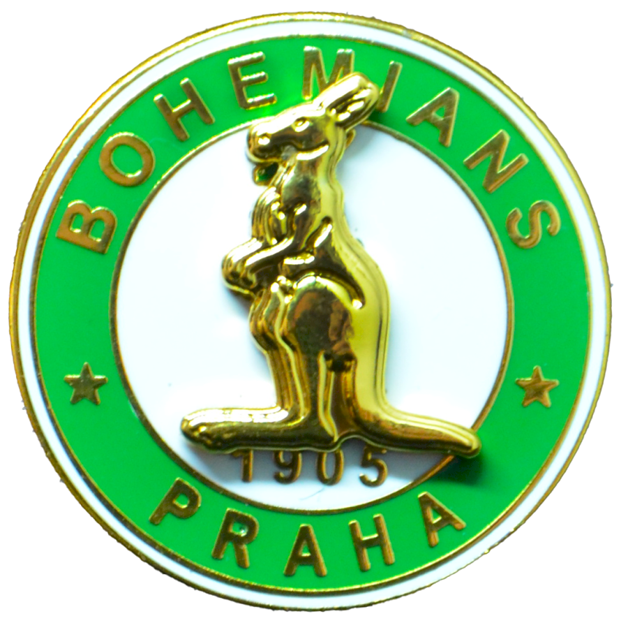 5611-odznak pin 3d zeleny kruh bohemians
